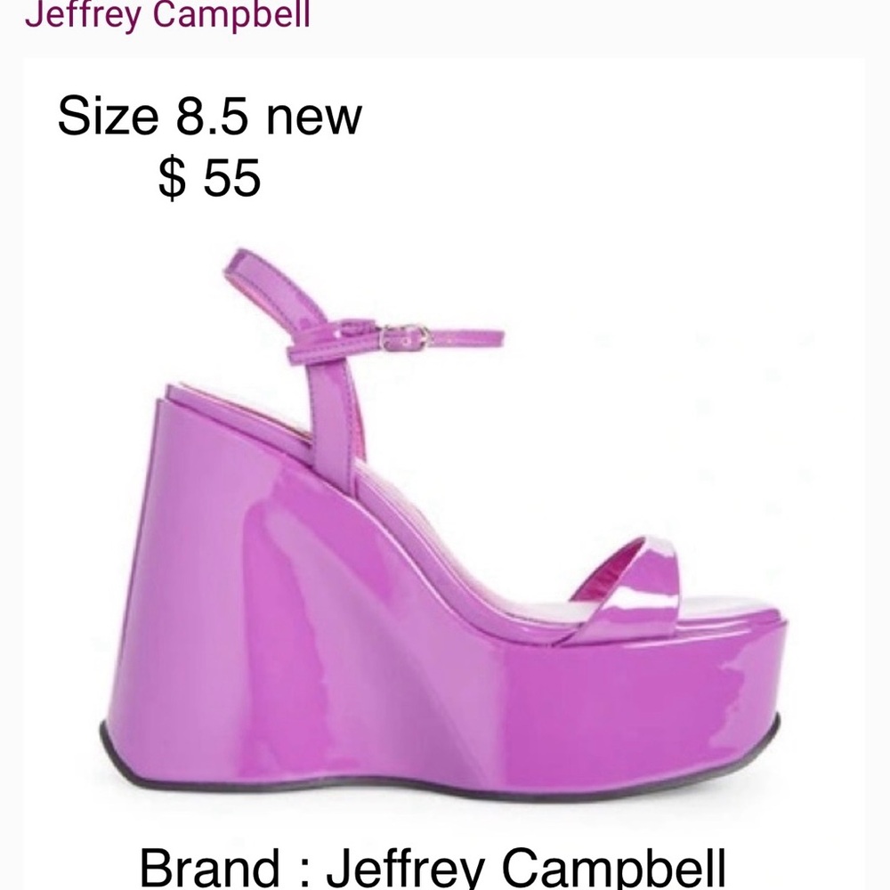Jeffery Campbell Exhilarate Platform Wedge Sandal